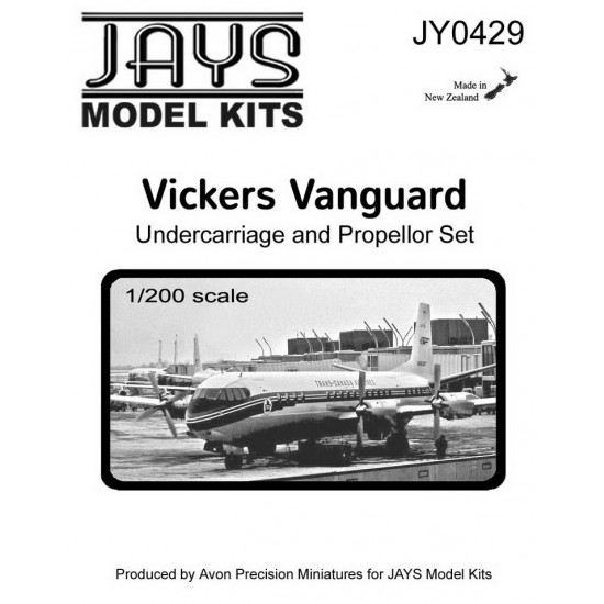 1/200 Vickers Vanguard Undercarriage and Propeller Set (metal)