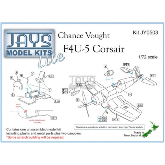 1/72 Chance Vought F4U-5 Corsair Lite (plastic and metal)