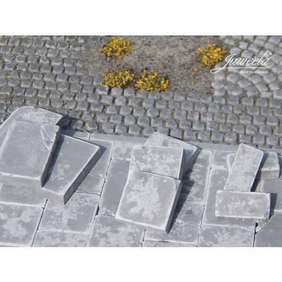 1/32, 1/35 Sidewalk Slabs in 3 Sizes (48pcs)