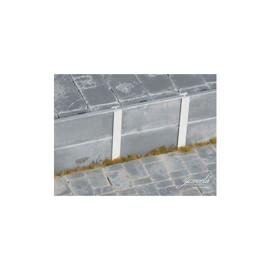 1/45 1/50 Concrete Fence, L 100cm (40 slabs)