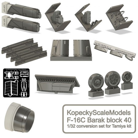 1/32 F-16C Fighting Falcon Barak Block 40 Conversion Set For Tamiya Kits