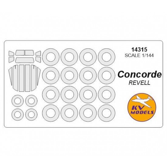 1/144 Concorde Masks for Revell #04257