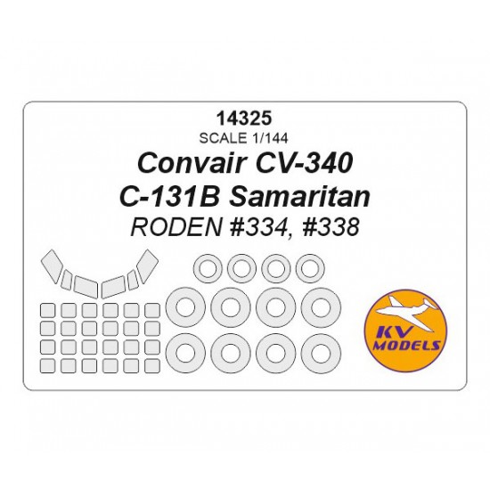 1/144 Convair CV-340 / C-131B Samaritan Masks for Roden #334, #338