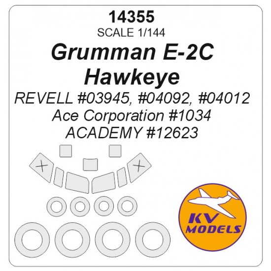 1/144 Northrop Grumman E-2C Hawkeye Masking for Revell/Ace/Academy kits