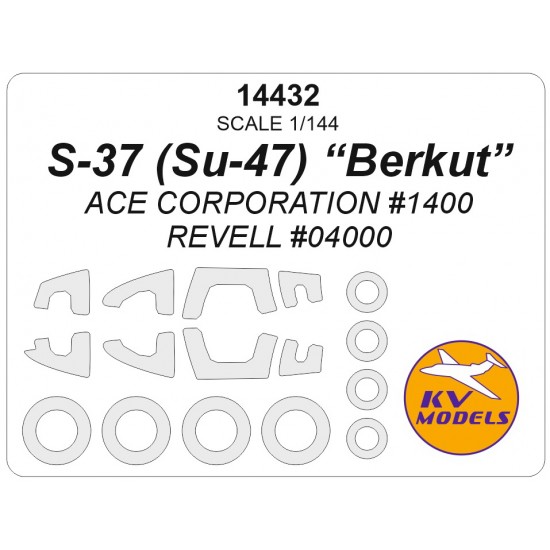 1/144 RU S-37 Berkut Canopies and Wheels Masks for Revell / Ace Corporation