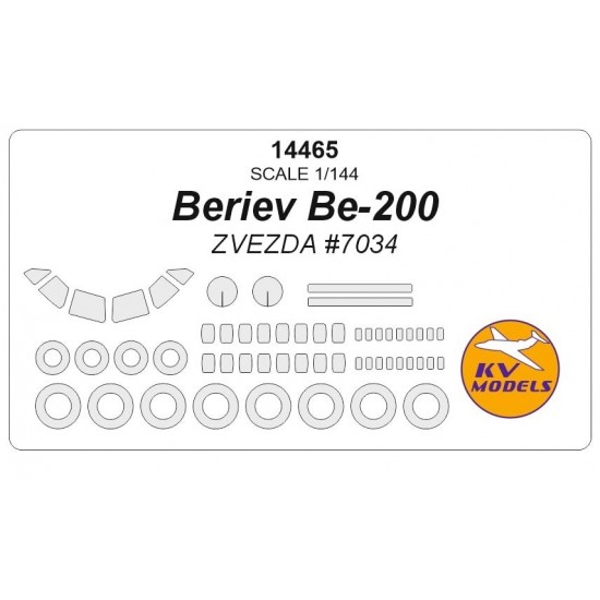 1/144 Beriev Be-200 Masks for Zvezda #7034