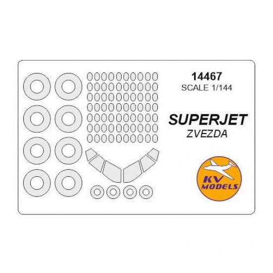 1/144 SUPERJET-100 Masks for Zvezda #7009