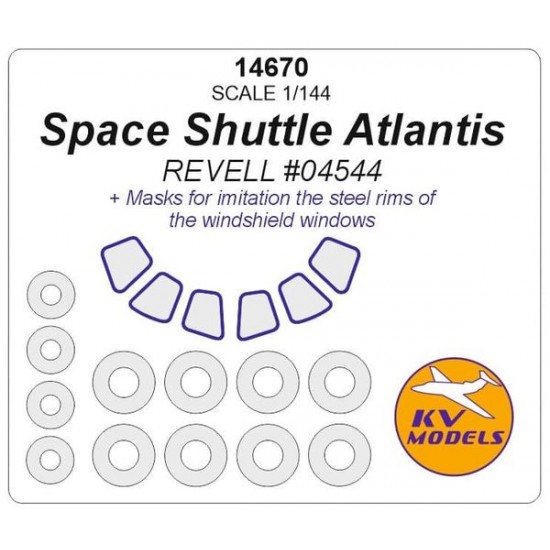 1/144 Space Shuttle Atlantis Masking for Revell kit #04544