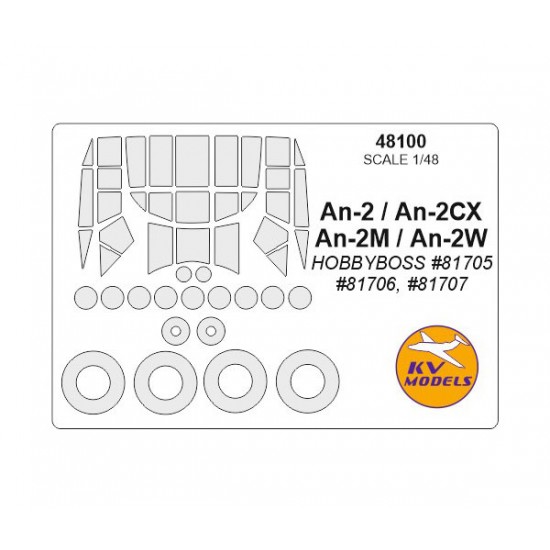 1/48 An-2 Masking for HobbyBoss #81705