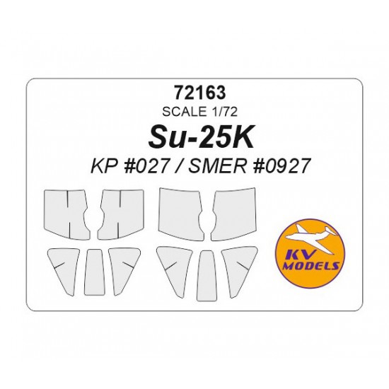 1/72 Su-25 K Masking for Kp Models/Kopro kits (masks for two versions)