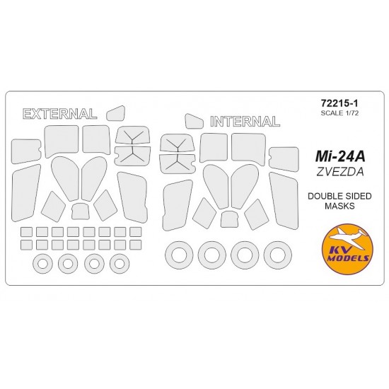 1/72 Mi-24A Double sided Masking for Zvezda kits