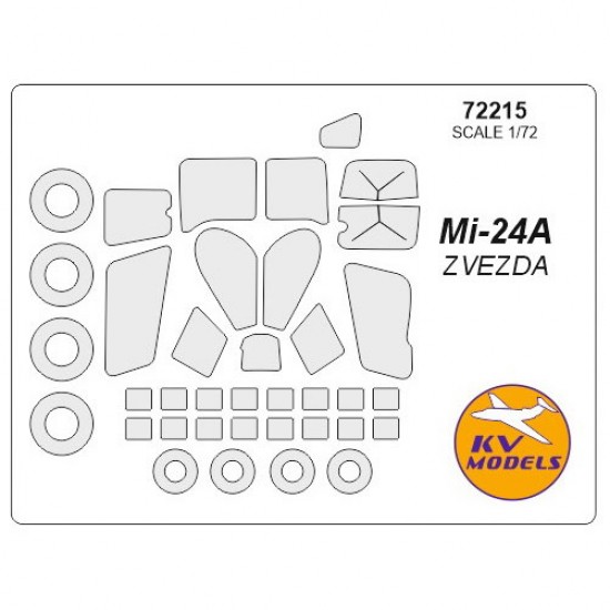 1/72 Mi-24A Masking for Zvezda kits