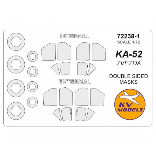 1/72 Ka-52 Double sided Masking for Zvezda kits