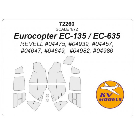 1/72 Eurocopter EC-135 Masking for Revell kits