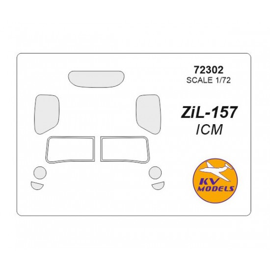 1/72 Zil-157 Masking for ICM kits