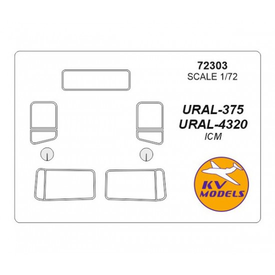 1/72 Ural-375/Ural-4320 Masking for ICM kits