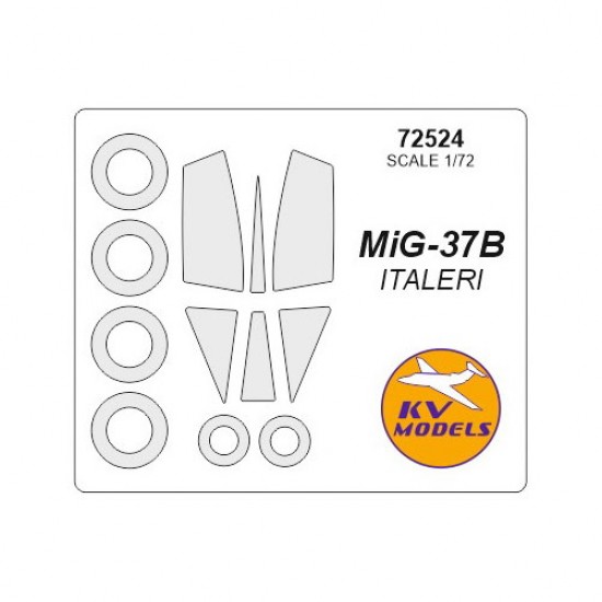 1/72 MiG-37B Masking for Italeri kits