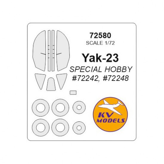 1/72 Yak-23 Masking for Special Hobby kits