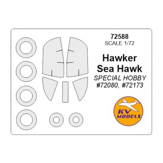 1/72 Hawker Sea Hawk Masking for Special Hobby kits