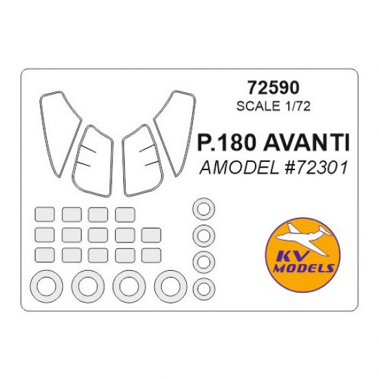 1/72 Piaggio P.180 Avanti Masking for Amodel #72301