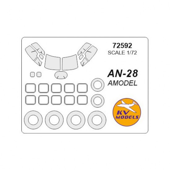 1/72 An-28 Masking for Amodel #72226, #72227, #72313