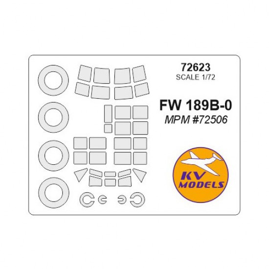 1/72 FW 189B-0 Masking for MPM #72506