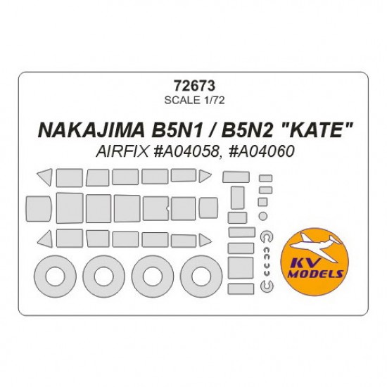 1/72 Nakajima B5N1/B5N2 'Kate' Masking for Airfix #04058, #04060