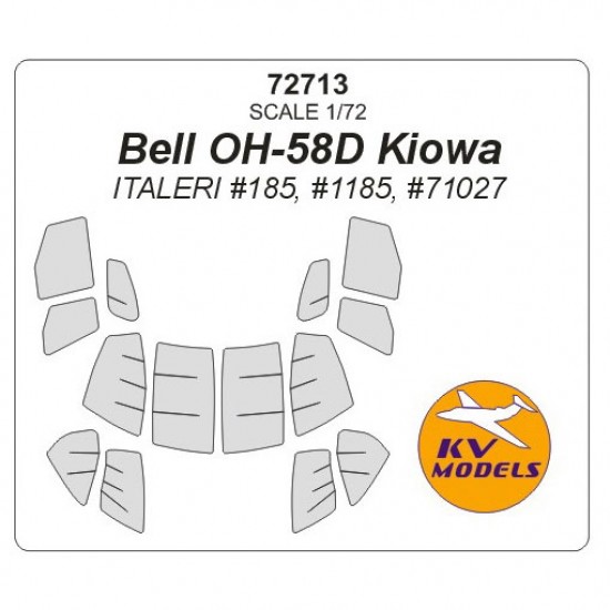 1/72 Bell OH-58D Kiowa Masking for Italeri #185, #1185, #71027