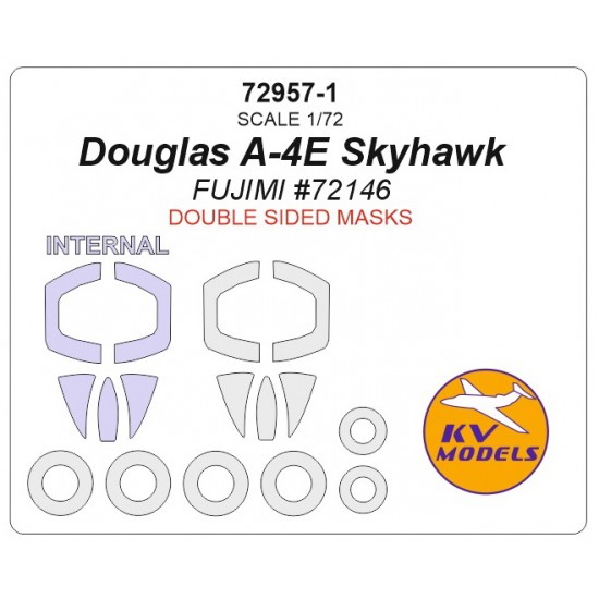 1/72 Douglas A-4E Skyhawk Double-sided Masking for Fujimi #72146