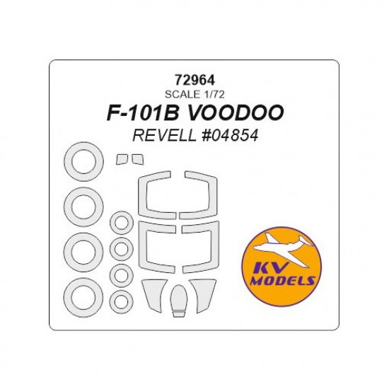 1/72 F-101B VOODOO Masking for Revell #04854