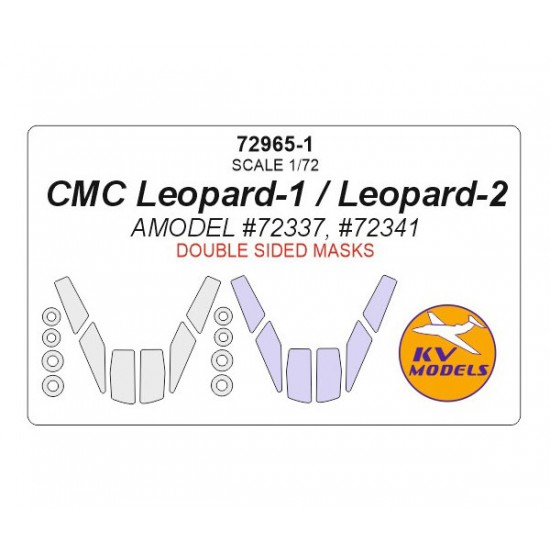 1/72 CMC Leopard-1/Leopard-2 Double-sided Masking for Amodel #72337, #72341