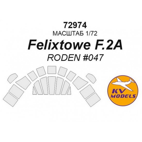 1/72 Felixstowe F.2A Masking for Roden #047