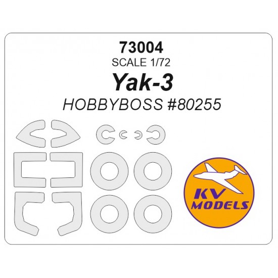 1/72 Yak-3 Masking for HobbyBoss #80255