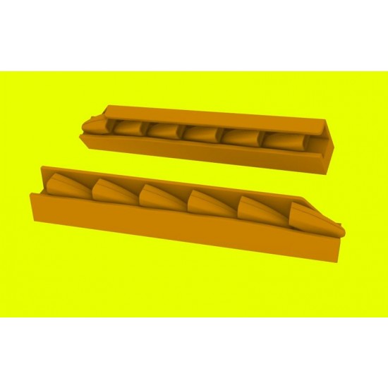 1/72 Messerschmitt Bf 109G/K Exhaust Stacks for Fine Molds kit