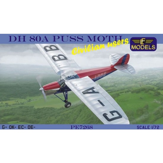 1/72 DH 80A Puss Moth Civilian users (1x UK, 1x Czech, Spain, Austria)