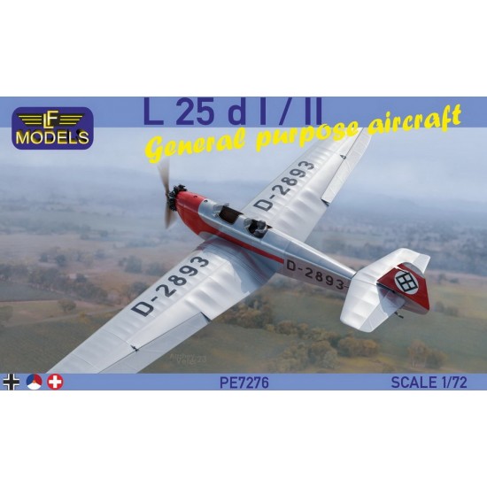 1/72 L 25D I/II General purpose aircraft (3xGermany, 1xHolland, 1xSwitzerland)