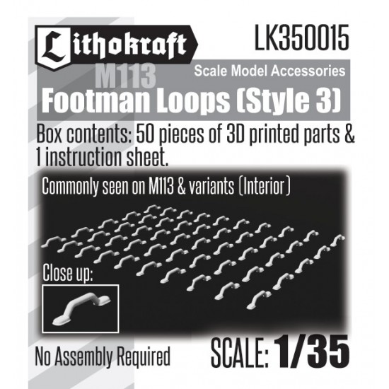 1/35 Footman Loops (Style 3) for M113/Variants Interior