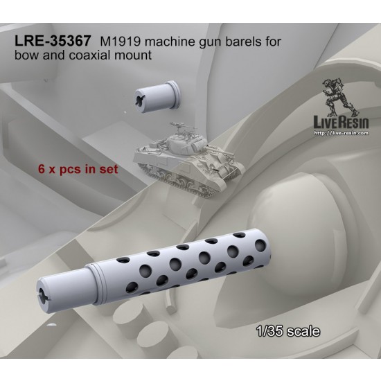 1/35 M1919 Machine Gun Barels for Bow and Coaxial Mount