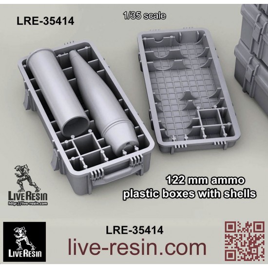 1/35 122mm Ammo Plastic Boxes with Shells