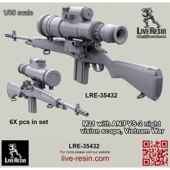 1/35 Vietnam War M21 with AN/PVS-2 Night Vision Scope