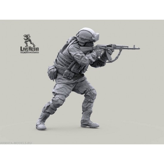 1/35 Russian Army Soldier In Modern Infantry Combat Gear System, In Action, Set 24