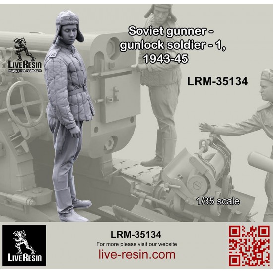 1/35 Soviet Gunner - Gunlock Soldier #1