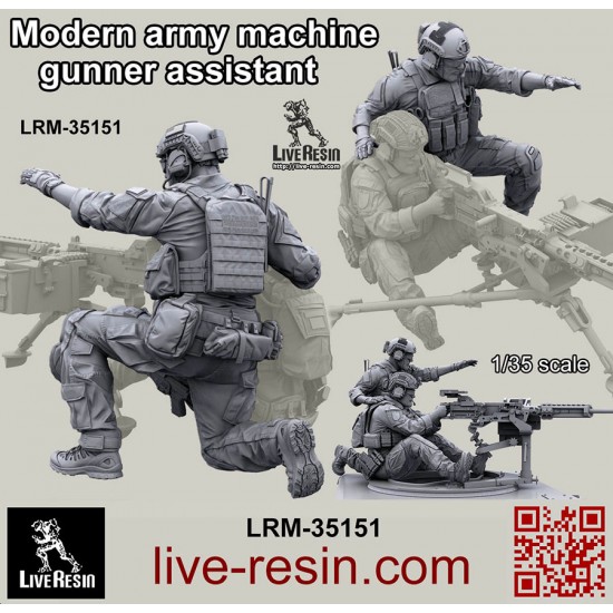 1/35 Modern Army Machine Gunner Assistant