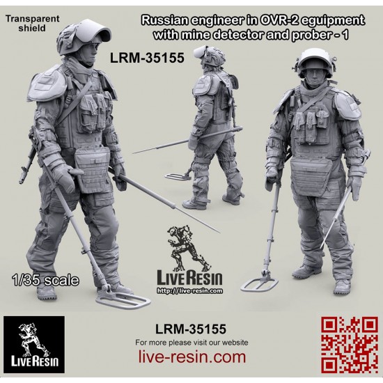 1/35 Russian Engineer In OVR-2 Eguipment with Mine Detector and Prober #1