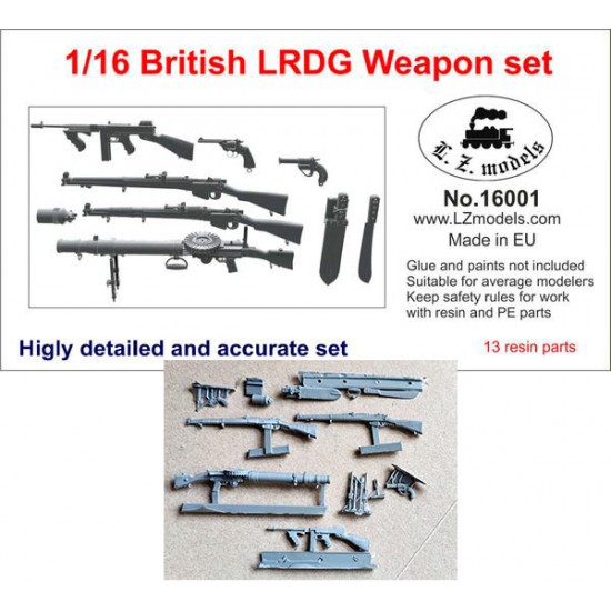 1/16 British LRDG Weapon set LZ Models 16001