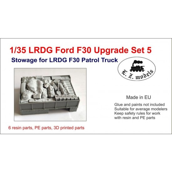 1/35 LRDG Ford F30 Upgrade set #5 Full Load Patrol Truck