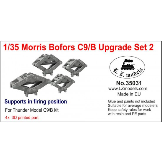 1/35 Morris Bofors C9/B Supports in Firing Position for Thunder Model