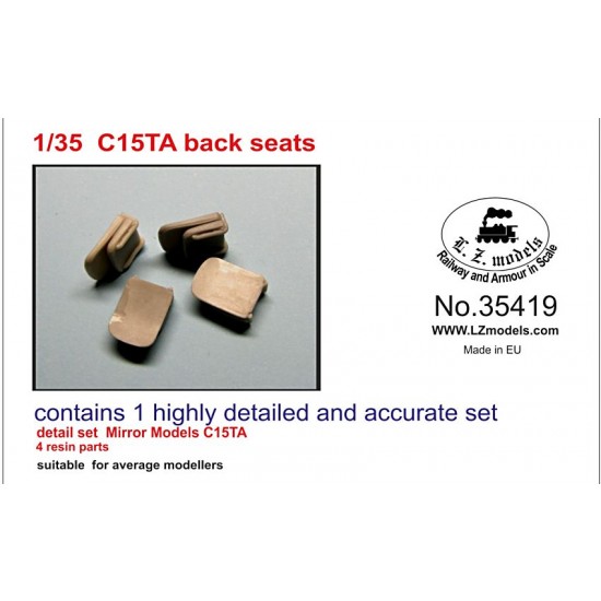 1/35 CMP C15TA Armored Truck Back Seats for Mirror Models