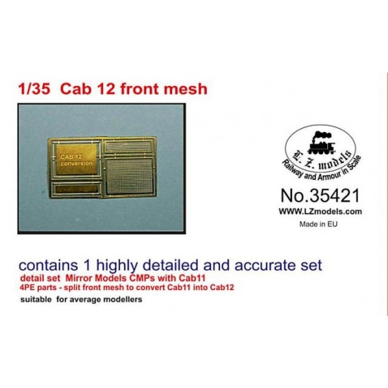 1/35 Split Front Mesh for Cab12 for Mirror Models kit