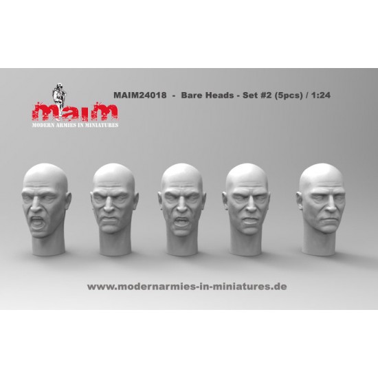 1/24 Bald Heads Set